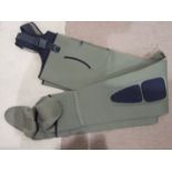 A pair of Snowbee Neoprene wading trousers, other sporting clothing and miscellaneous items.