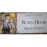 Six large cinema banners: Robin Hood Prince of Thieves, Crimson Tide, Jerry Maguire, Fly Away