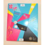 The Royal Mint London 2012 Sports Collection 50 pence coins, comprising 29 coins in folder and 40