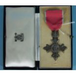 A civil MBE with ribbon, in case.