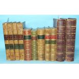 Boswell (James), The Life of Samuel Johnson LL.D, 4 vols, plts, cf gt, 8vo, 1826 and other leather-