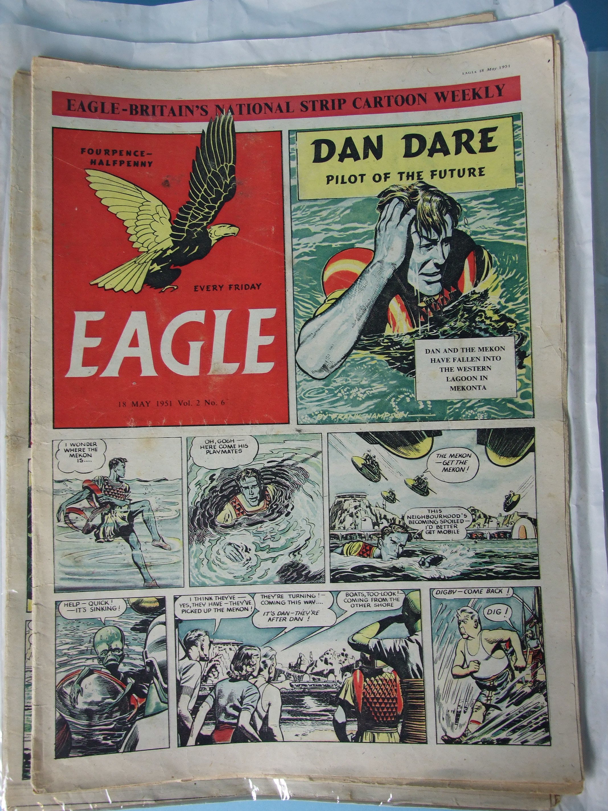 Eagle Comics, 48 issues, 1950's, not a run, some missing middle pages.