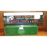 Corgi, two Eddie Stobart Issues: 75201 ERF Curtainside, in original unopened state and 14302 Foden