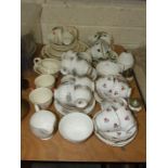 A part Royal Kent floral decorated tea set and other part tea sets.