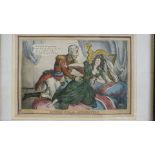 A pair of satirical coloured engravings depicting the Duke of Wellington, Dissolution of the