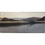 •**Les Spence (b1934)SALMON FISHERMAN - PENTILLIE QUAY, TAMAR VALLEY Signed oil on canvas, 61 x
