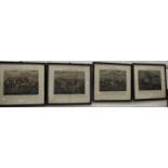 After Alken, "The First Steeplechase on Record", plates 1,2,3, & 4, framed, 44 x 49.5cm, (4).