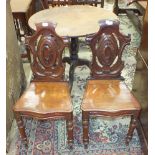 A 19th century mahogany circular table, the bird-cage action on turned column supported by three