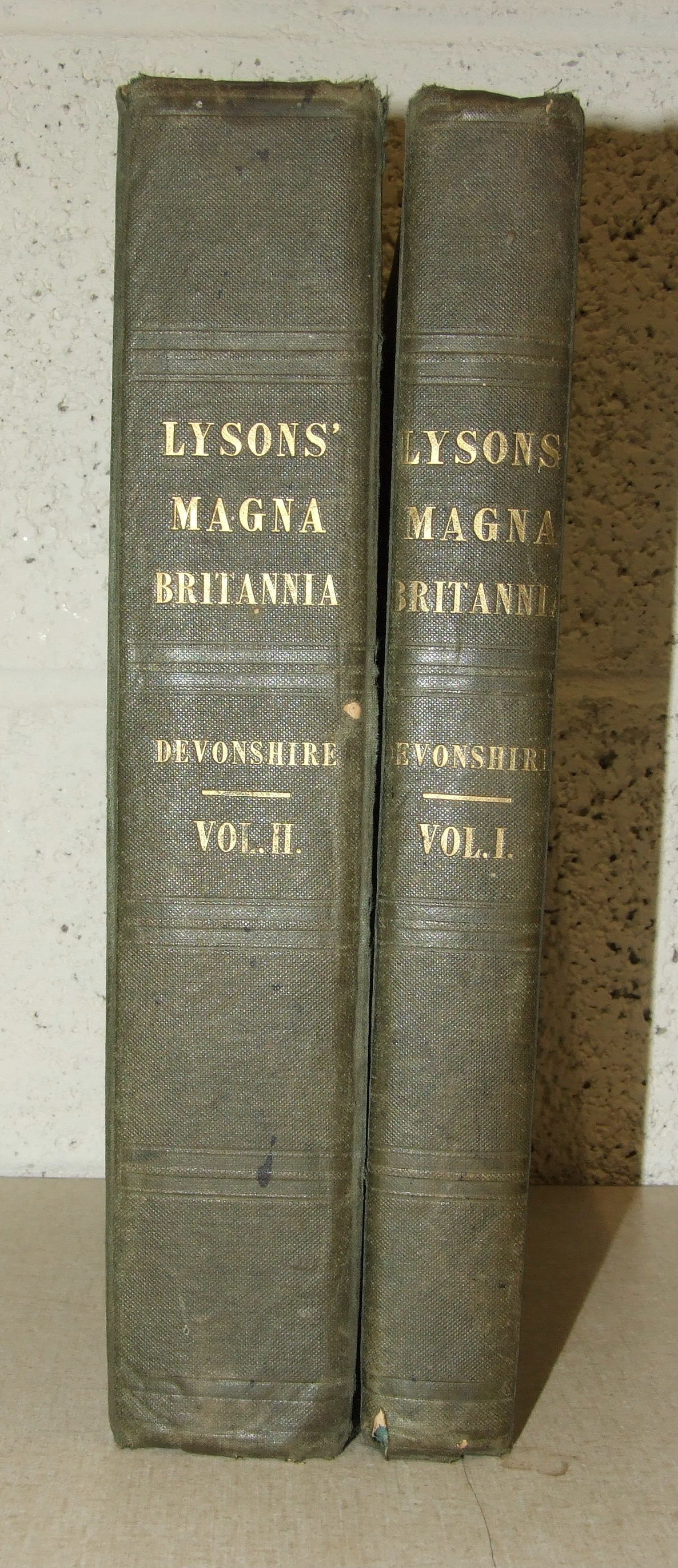 Lysons (Rev Daniel & Samuel), Magna Britannia, Volume the Sixth, Devonshire, plts 1 + 2, 34 plts and