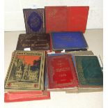 A quantity of albums of lithographic and photographic views of towns and cities of Great Britain,