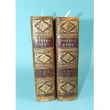 Moore (Thomas), The History of Devonshire, 2 vols, 1 fldg map, 1 fldg plan, 93 eng plts, tissue gds,