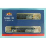 Bachmann, 31-325 Class 105 2-car DMU Set, BR blue/yellow, boxed.