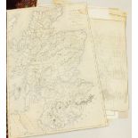An early-19th century map of Scotland, 'A Travelling Map of Scotland', copied from a map
