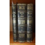 Moore (Thomas), The History of Devonshire, 3 vols, 3 engr tp, 1 fldg plan, 1 fldg map and 91 plts,