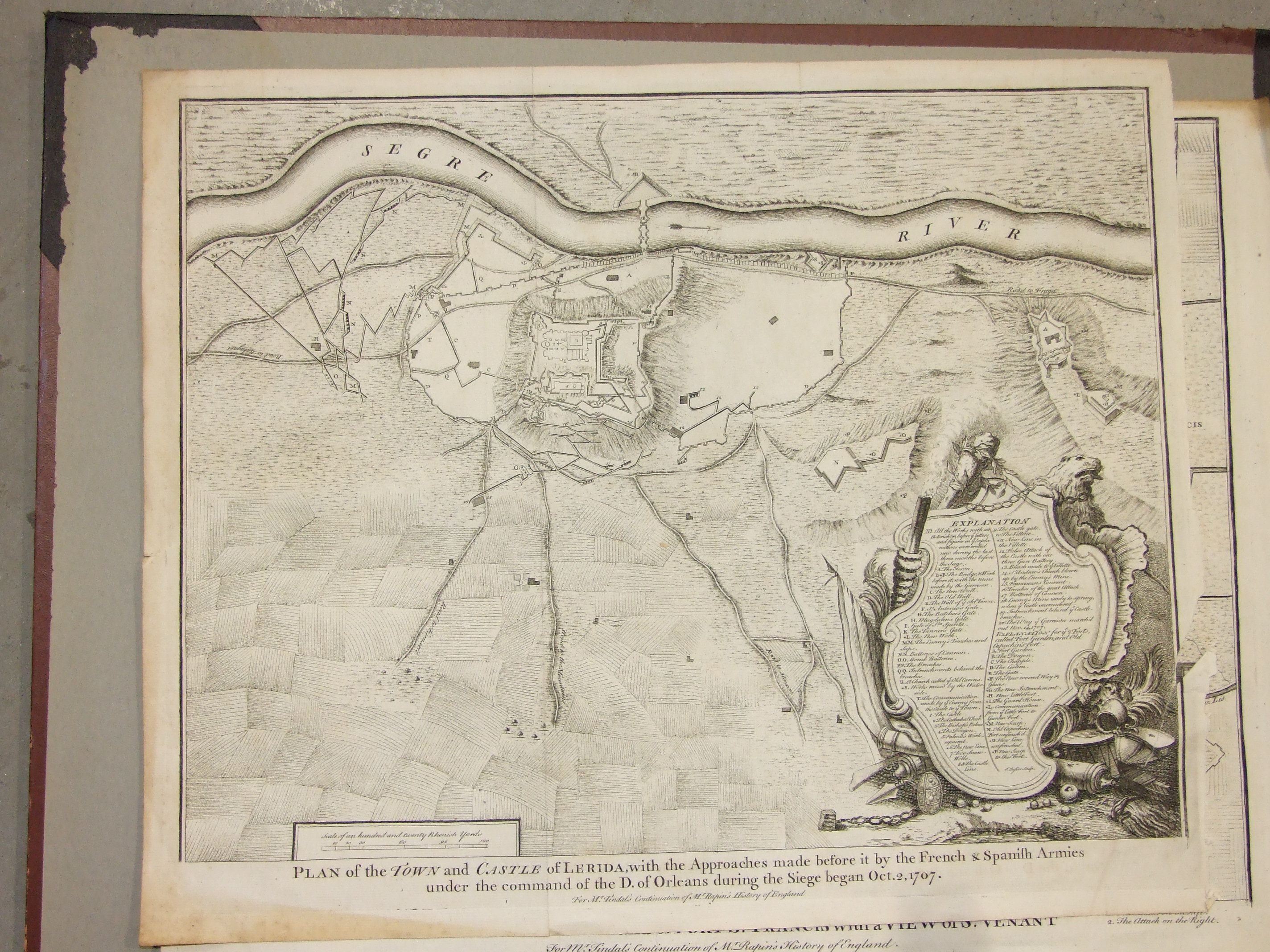A folio containing approximately twenty-six mid-18th century unframed engraved maps of mainly - Image 2 of 6