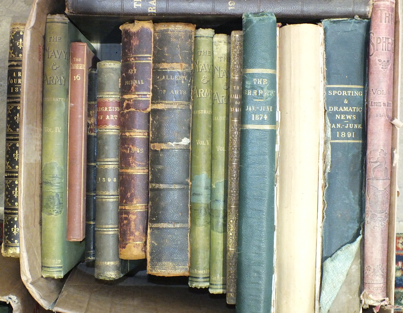 Art Journals for 1849, 1863, some plts removed and other volumes, similar.