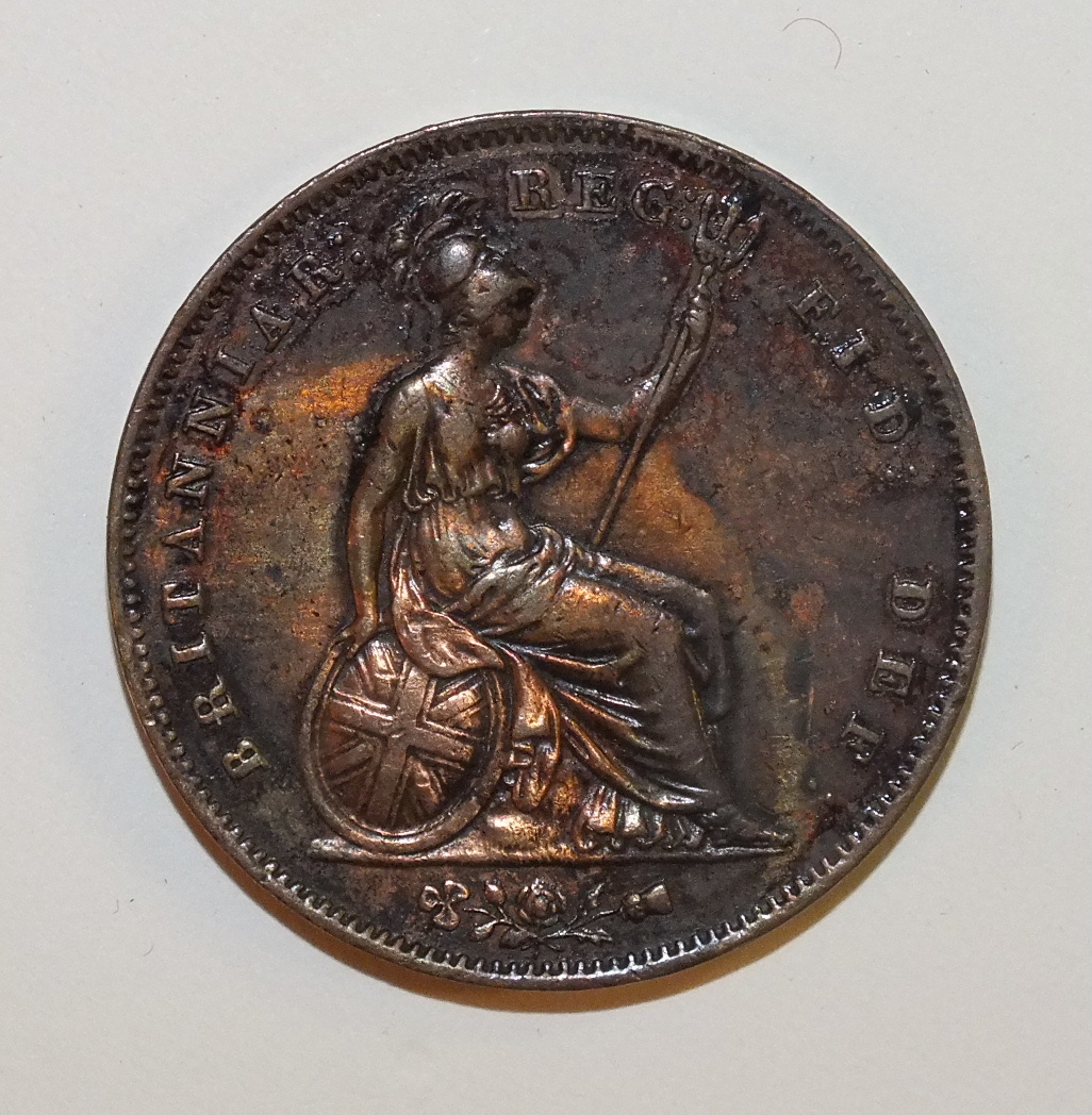 A Queen Victoria 1853 copper penny. - Image 2 of 4