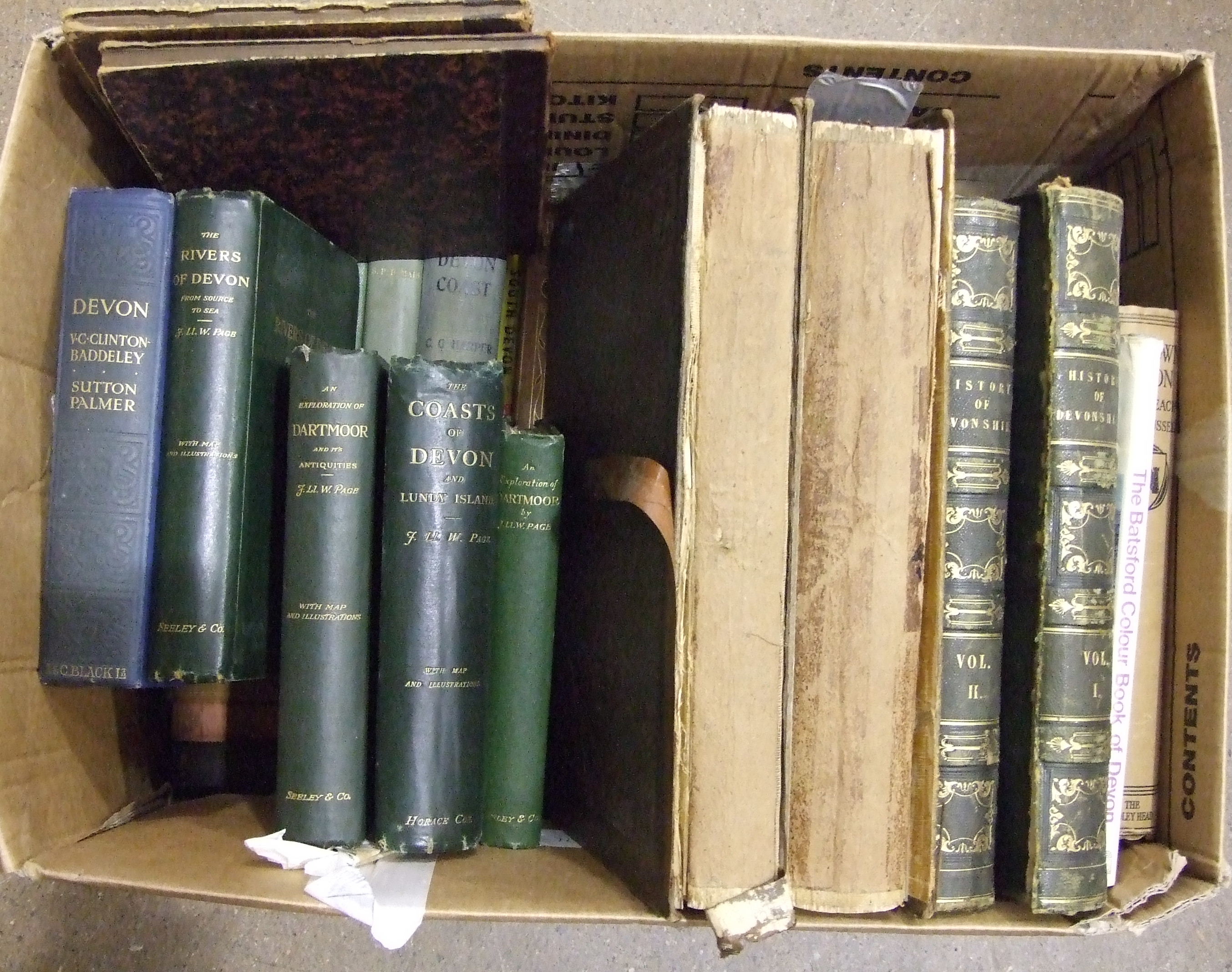 Cox (Rev Thomas), Magna Britannia, two Devonshire extracts, both with fldg maps by Robert Morcen,