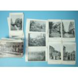 A collection of 98 topographical postcards, mainly foreign, including fourteen of the Messina