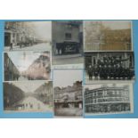 A collection of postcards of Plymouth, mainly Devonport, in an album and loose, including RPs of the