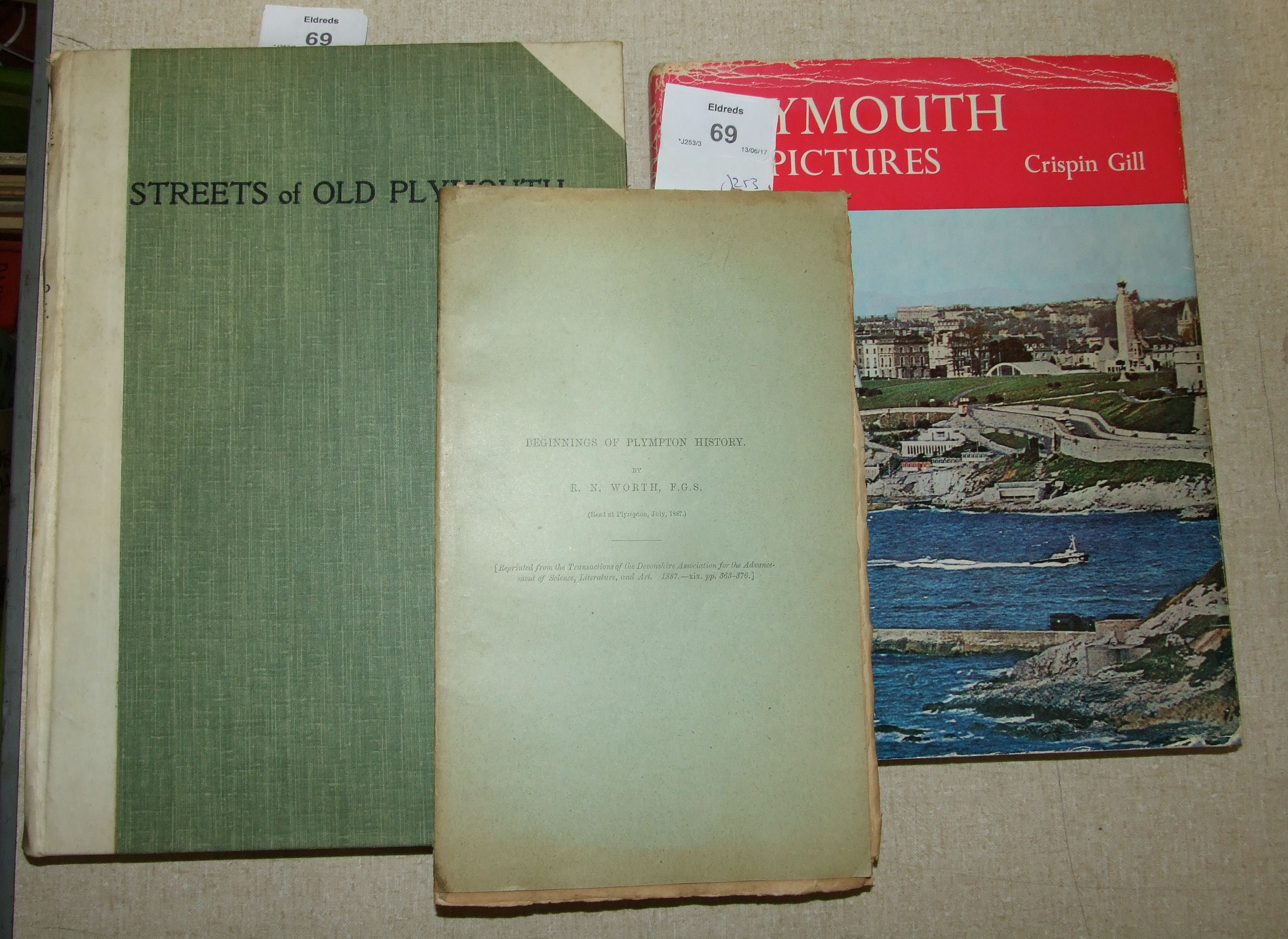 Eldred (Charles E) and Wright (WHK), Streets of Old Plymouth, Ltd Edn of 300, plts, illus, hf vell