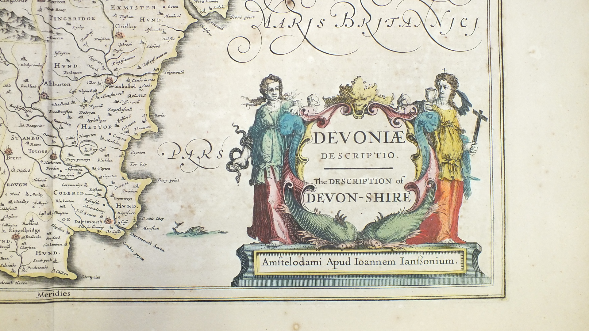 Two 18th century unframed hand-coloured maps of Devonia, together with coats of arms and Royal - Image 11 of 27