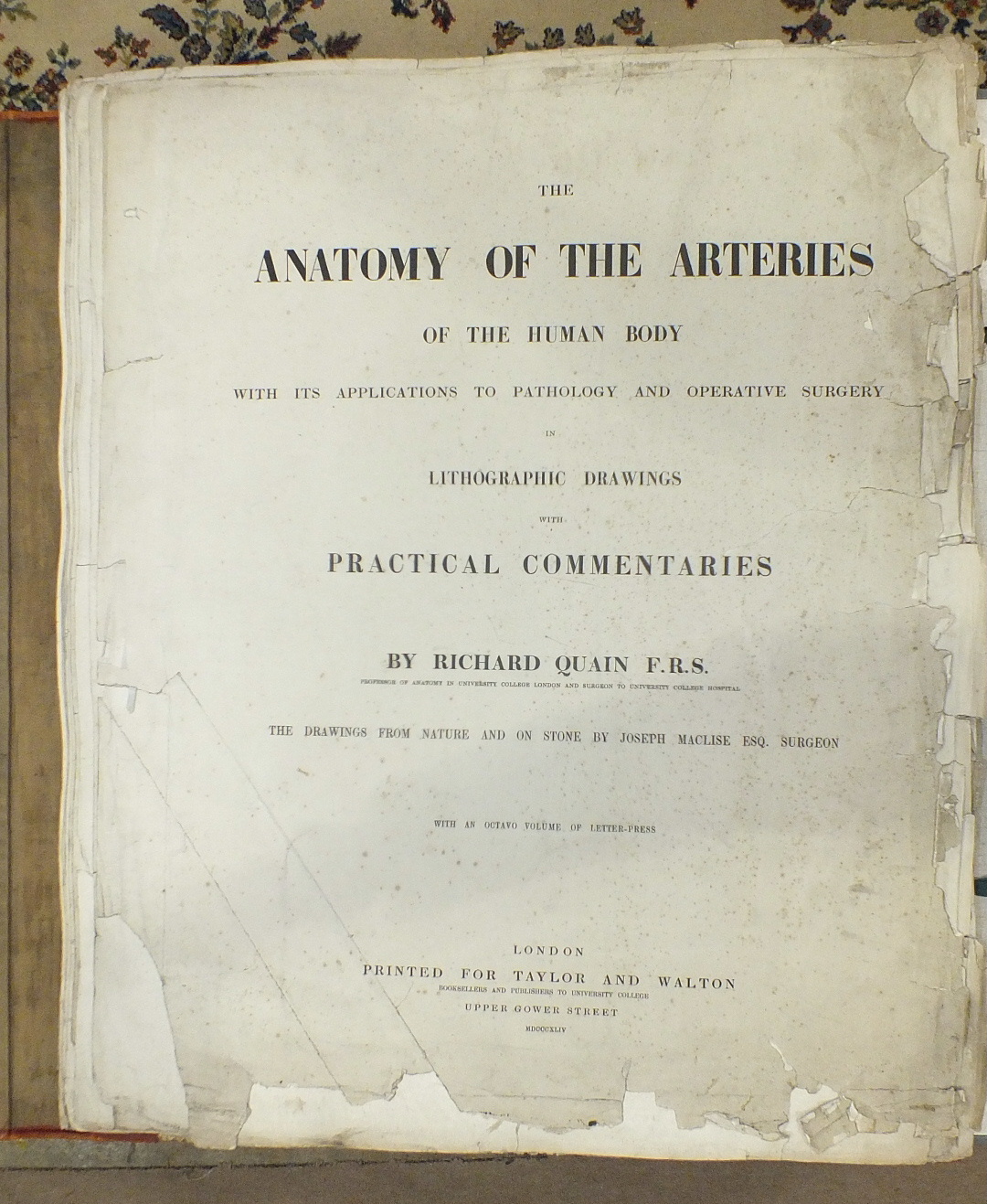 Quain (Richard), The Anatomy of the Arteries of the Human Body with its Applications to Pathology - Image 3 of 4