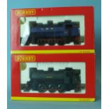 Hornby, two 0-6-0 locomotives: R2151 Class J94 W.D Austerity "157" and R2454 Cadley Hill No.1,