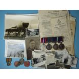 A group of four WWII medals awarded to D4043411 Sgt S Tickner RAF: War Medal 1939-45, General