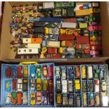 A quantity of play-worn diecasts, 107 approximately.