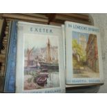 A quantity of A & C Black sketch books of British towns and cities and other volumes, similar, (65