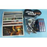 Star Wars: 18 Ralph McQuarrie prints, a boxed set of Star Wars videos, other items and a quantity of