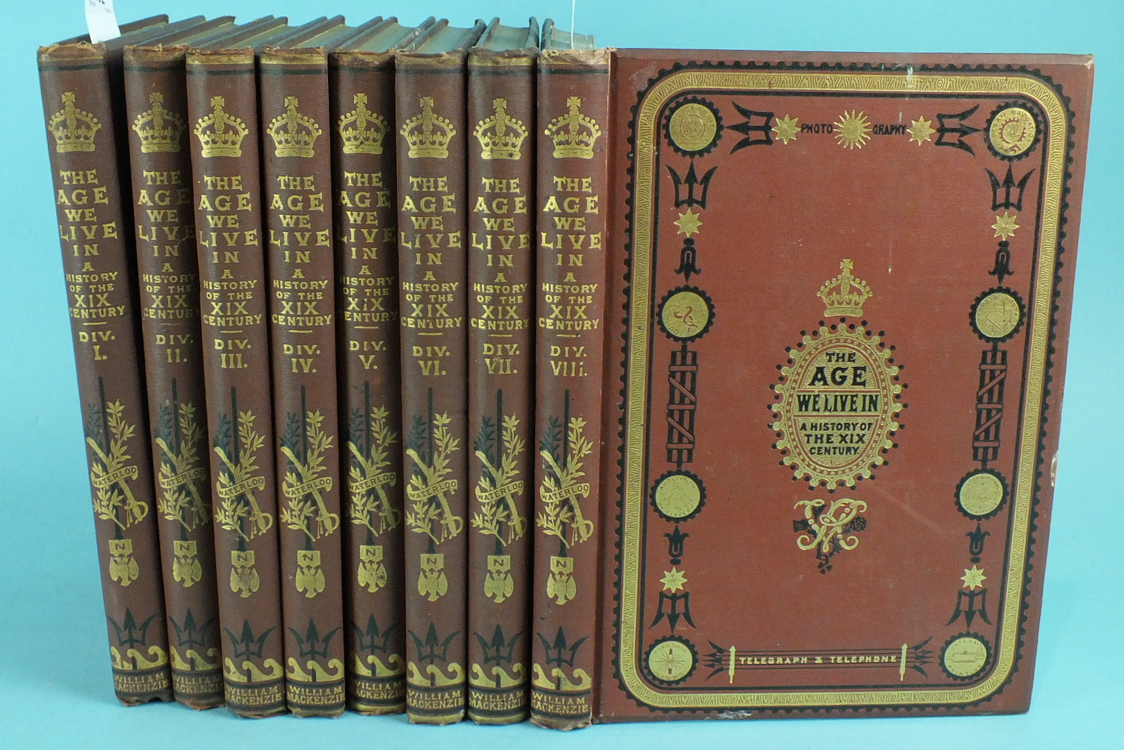 Taylor (James), The Age We Live In: A History of the Nineteenth Century, 8 vols, engr plts, ge,