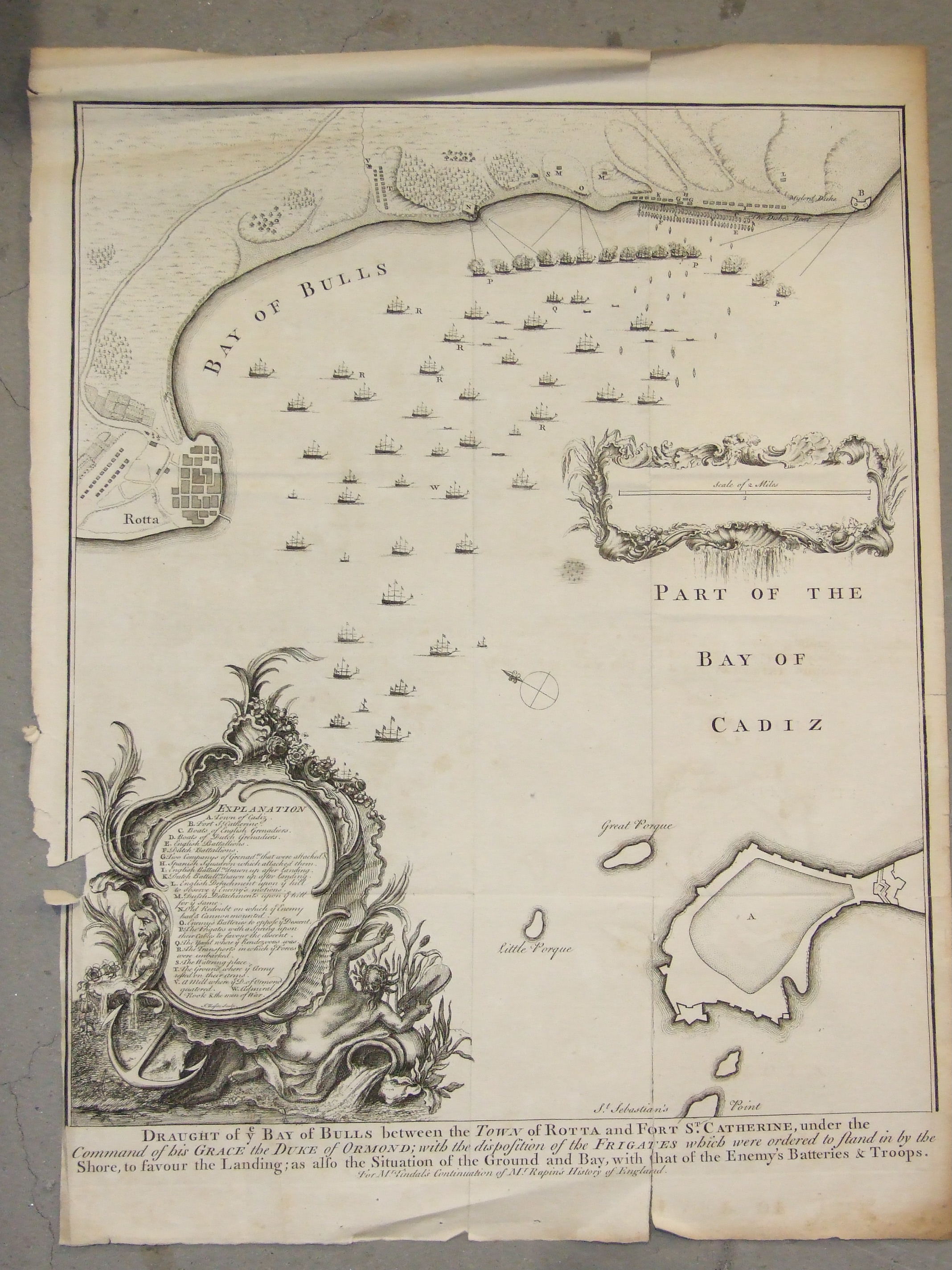 A folio containing approximately twenty-six mid-18th century unframed engraved maps of mainly - Image 6 of 6