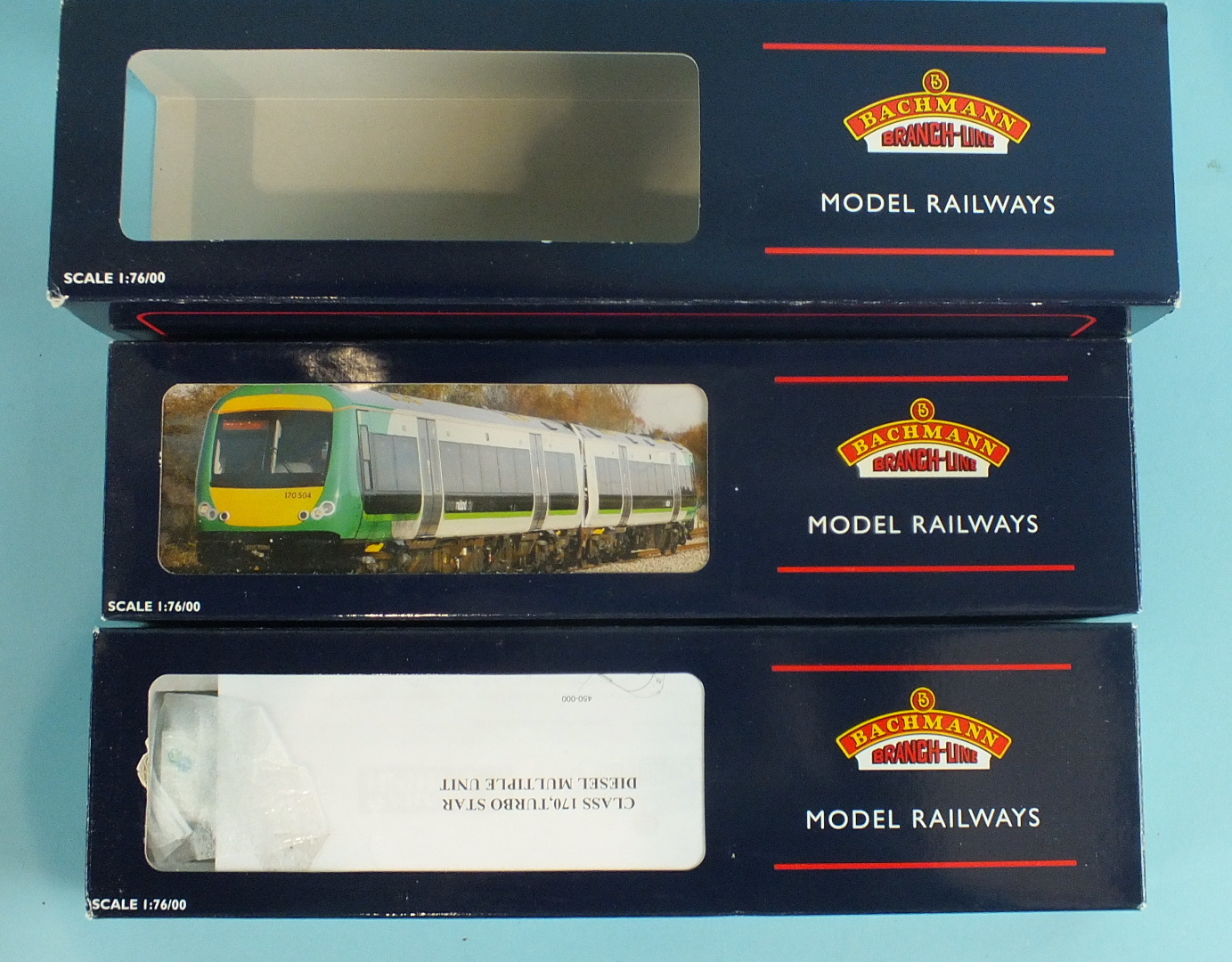 Bachmann, 32-466 Class 170 2-car DMU Set "London Midland", boxed.