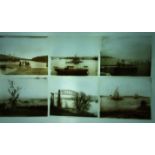 A collection of photographic glass positive plates of views around Plymouth, approximately 27,
