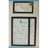 HM Queen Victoria, a hand-written letter on Balmoral-headed and black-bordered mourning notepaper,