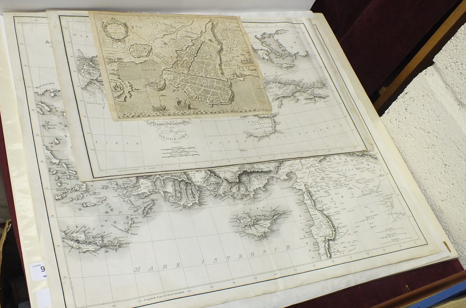 A collection of maps, including 'A Correct Chart of the Bay of Biscay...... from Morlaix to Valencia
