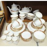 Fifty-one pieces of Royal Doulton 'Sandon' tea and coffee ware.