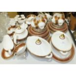 Ninety-four pieces of Royal Doulton 'Buckingham' decorated tea, coffee and dinnerware.