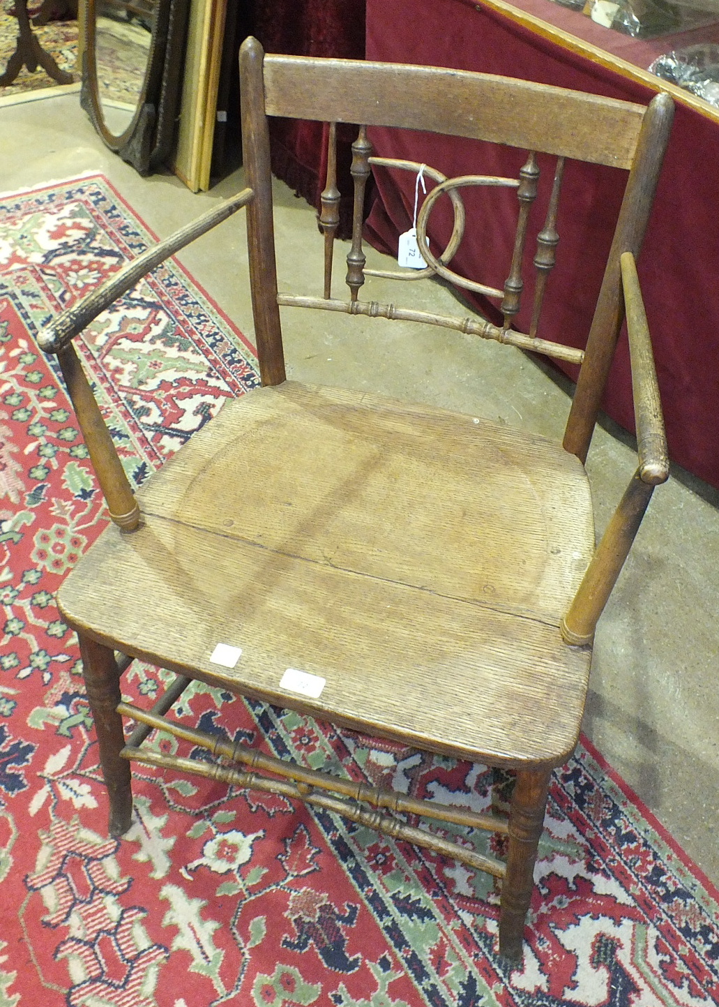 An elm-seat armchair.