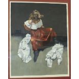 R O Lenkiewicz, 'Painter with Woman, St Anthony's Theme', limited edition print, signed and titled