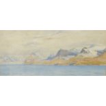 Tristram Ellis (1844-1922) SPITSBERGEN 1899 Watercolour, signed and titled, 23 x 52cm and a