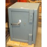 A Stratford Cashier iron safe, 43cm wide, 58cm high, 41cm deep.