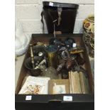 A pair of Frank - Nipole 20x70 binoculars no.44154, in case, a pair of Halina 7 x 50 binoculars, two