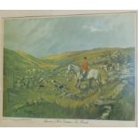 After John King, 'Spooner and West Dartmoor Fox Hounds near Wistman's Wood', signed by Michael