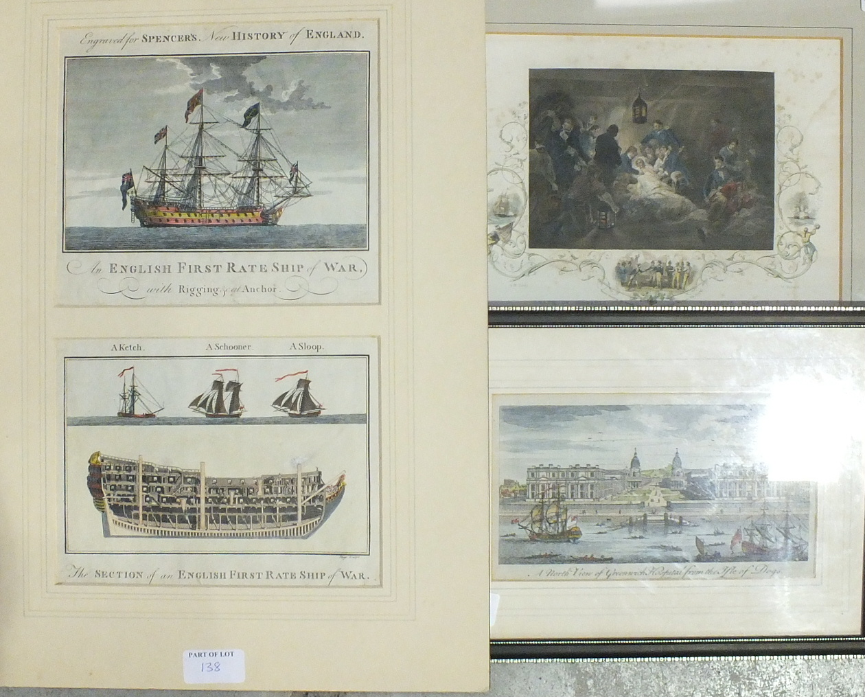 Two framed coloured engravings for The Modern Universal British Traveller, 'View of Mount Edgcumbe - Image 5 of 6