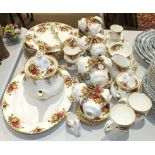 Approximately fifty-six pieces of Royal Albert 'Old Country Roses' tea and coffee ware, (56).