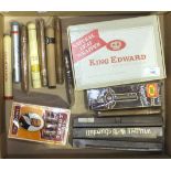 A quantity of King Edward Invincible de luxe and Imperial cigars in packets and other loose cigars.