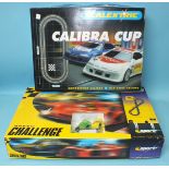 Scalextric, two boxed motor racing sets: Speed Challenge and Calibra Cup, (2).